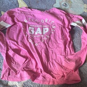 GAP Authentic Pink Long Sleeve Tee (Bin N)​